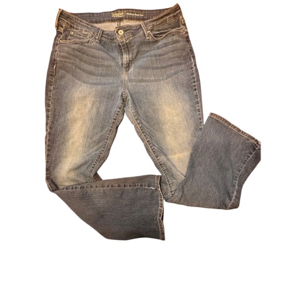 Levi's Signature Modern Boot Cut Jeans Women's‎ 14M W32 L32 Stretch Denim Blue